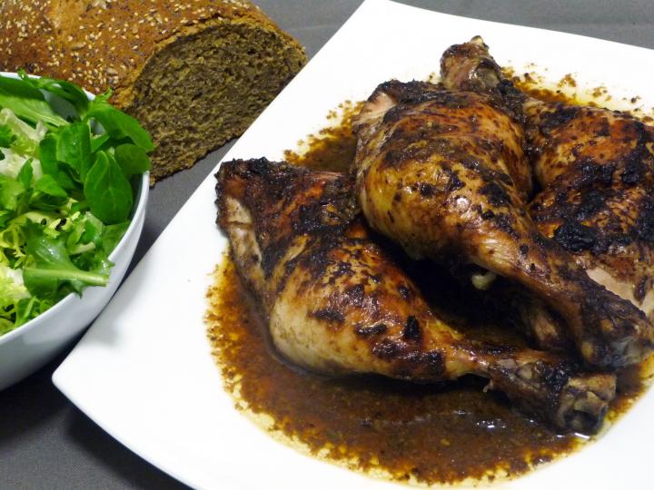 Muslos de pollo con marinada oriental