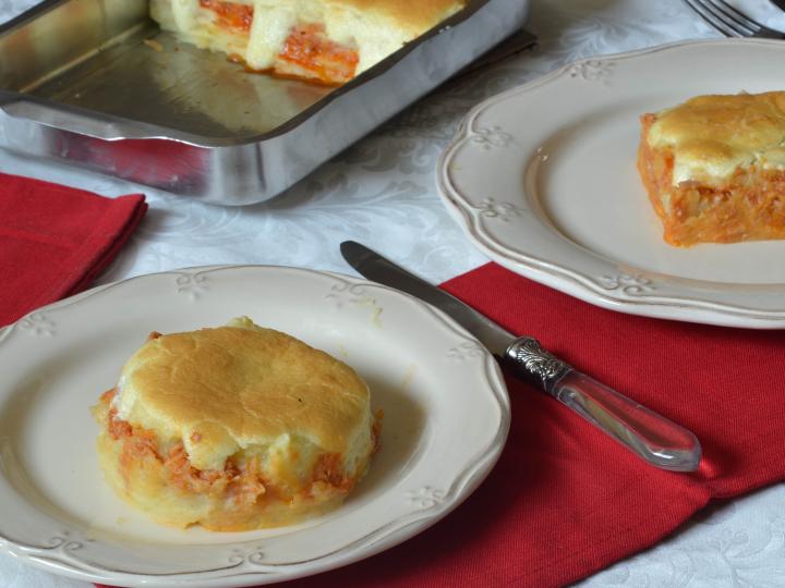 Pastel de patata y atún