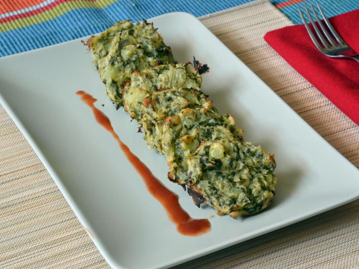 tortitas de acelgas con brie