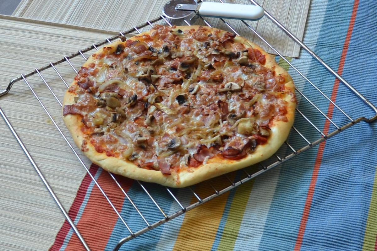 pizza de champiñón