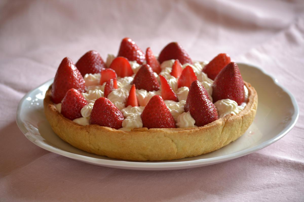 Tarta con pasta quebrada