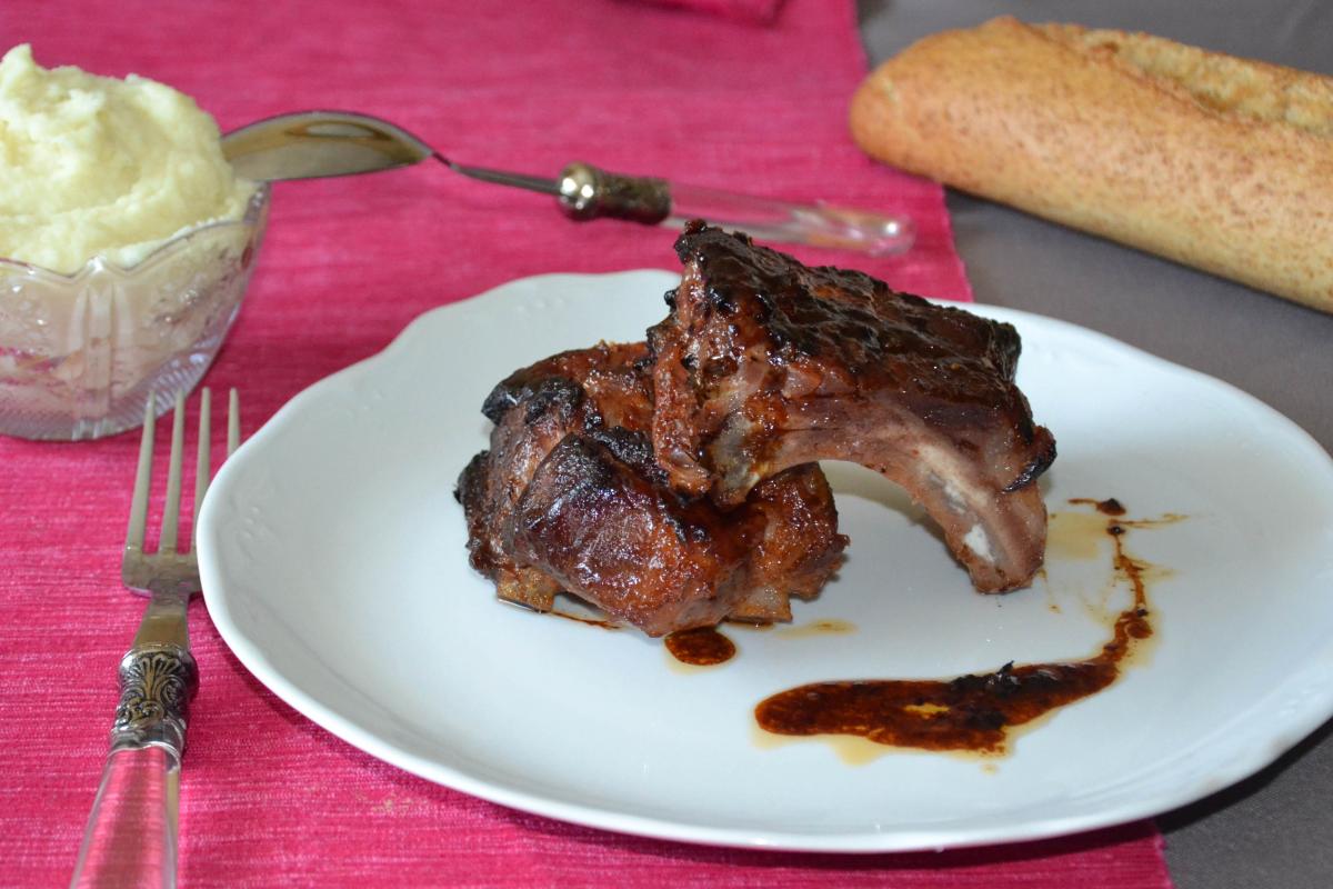 Costillas a la barbacoa