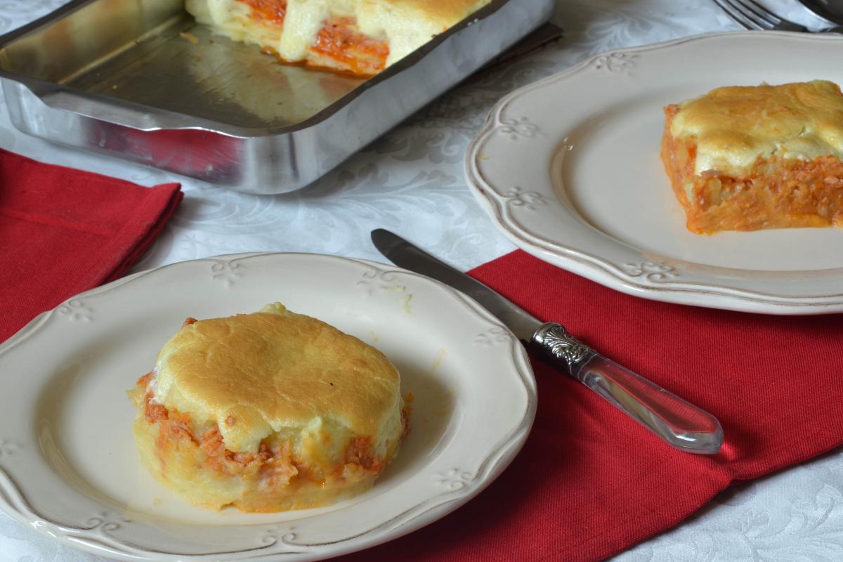 Pastel de patata y atún