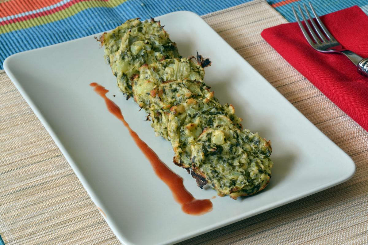 tortitas de acelgas con brie