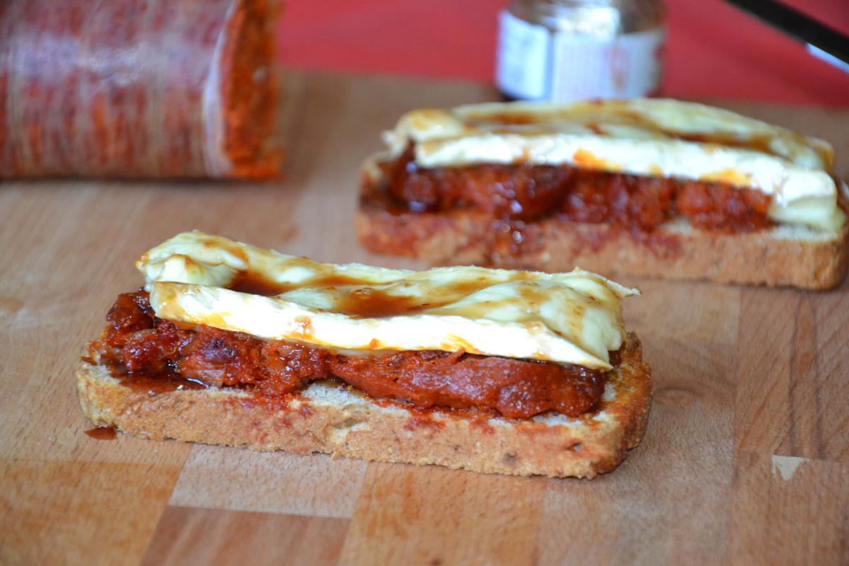 Tosta de sobrasada
